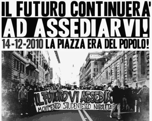 Napoli 20 dicembre Manifesto per la manifestazione del 22 dicembre 2010